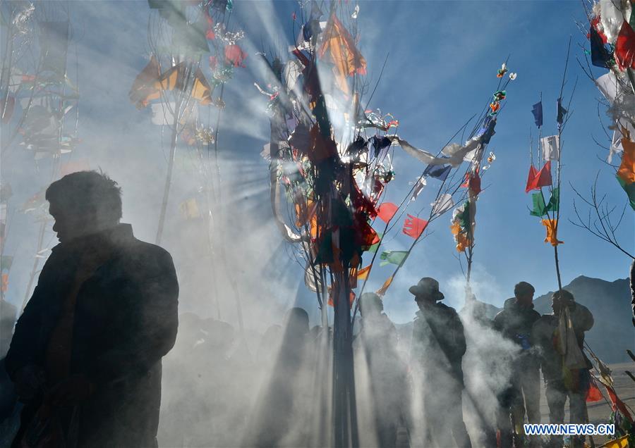 CHINA-XIGAZE-NEW YEAR-PRAYER FLAG (CN)