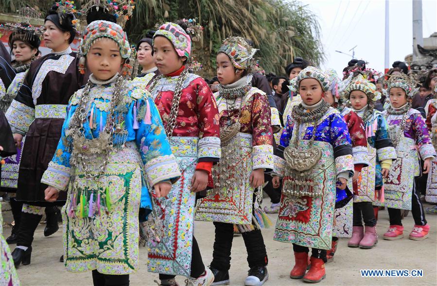 #CHINA-GUIZHOU-RONGJIANG-SPRING FESTVIAL-COSTUME (CN) 