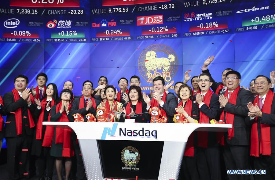 U.S.-NEW YORK-NASDAQ-CHINESE NEW YEAR-OPENING BELL