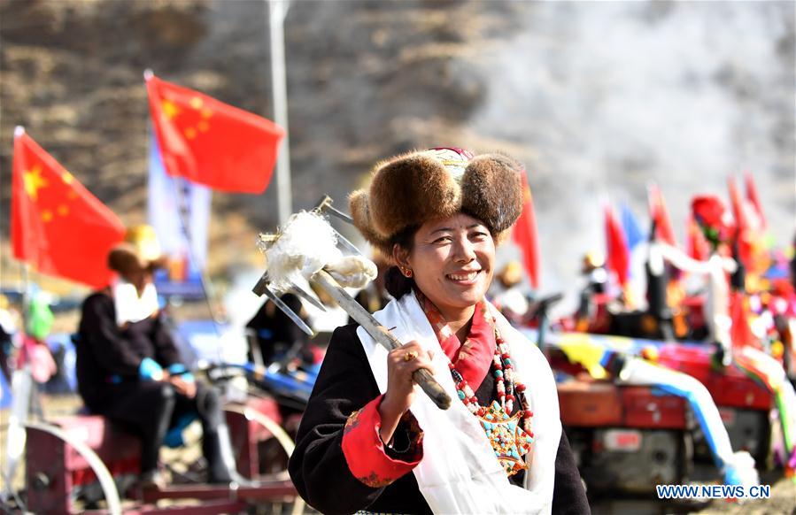 CHINA-TIBET-AGRICULTURE-SPRING PLOUGHING (CN)