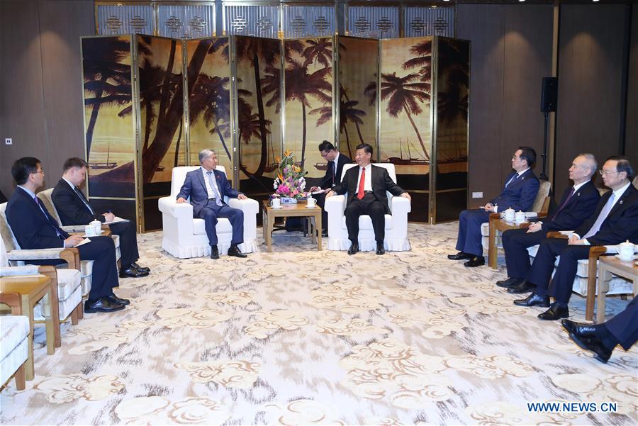 CHINA-BOAO-BFA-XI JINPING-ATAMBAYEV-MEETING (CN)