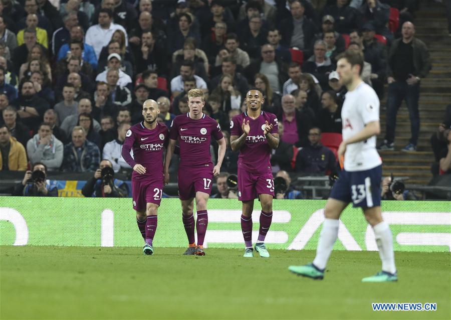 (SP)BRITAIN-LONDON-SOCCER-PREMIER LEAGUE-HOTSPUR VS MAN CITY