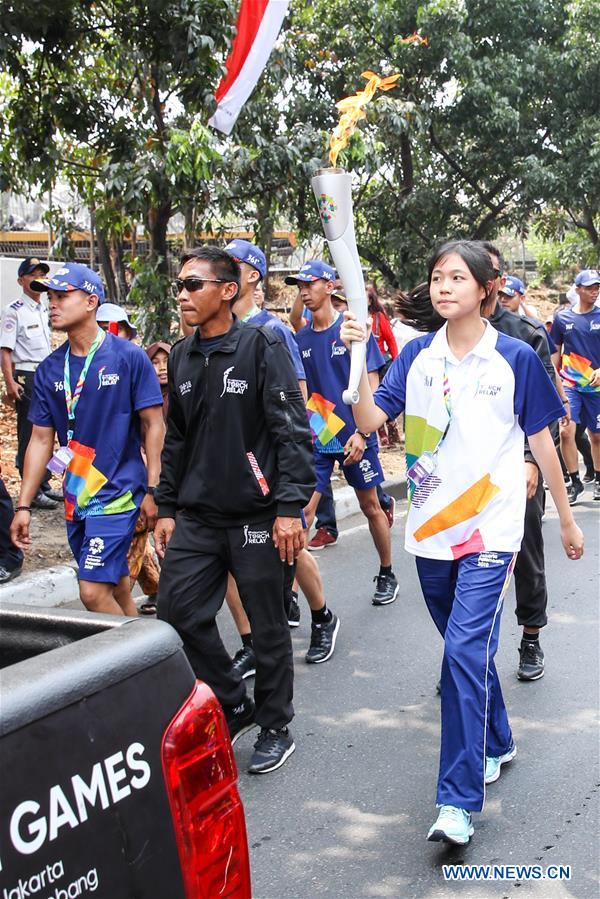 (SP)INDONESIA-JAKARTA-ASIAN GAMES-TORCH RELAY