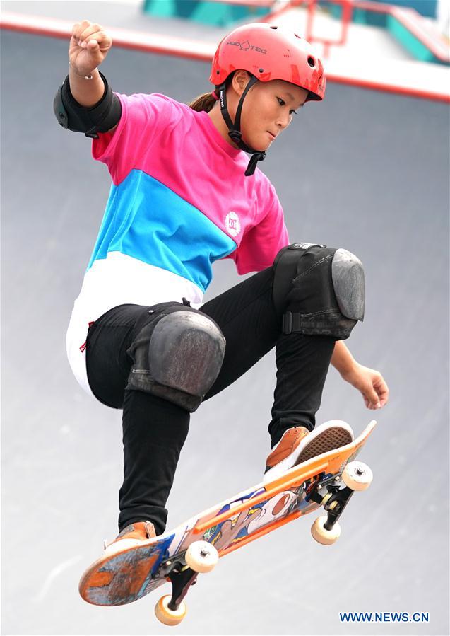 (SP)INDONESIA-PALEMBANG-ASIAN GAMES-SKATEBOARD-WOMEN'S PARK