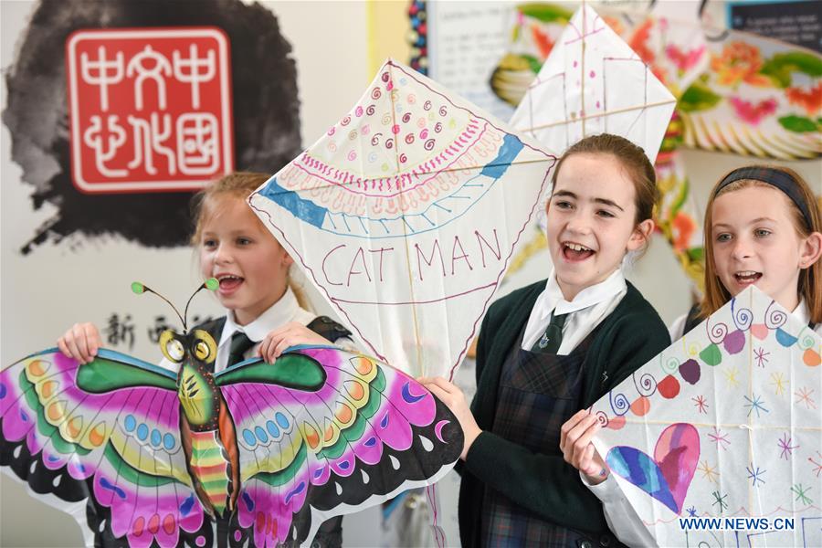 NEW ZEALAND-WELLINGTON-CHINESE CULTURE-KITE MAKING