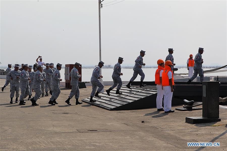 PHILIPPINES-CAVITE-ASEAN-CHINA MILITARY EXERCISE-NAVY-SEND OFF