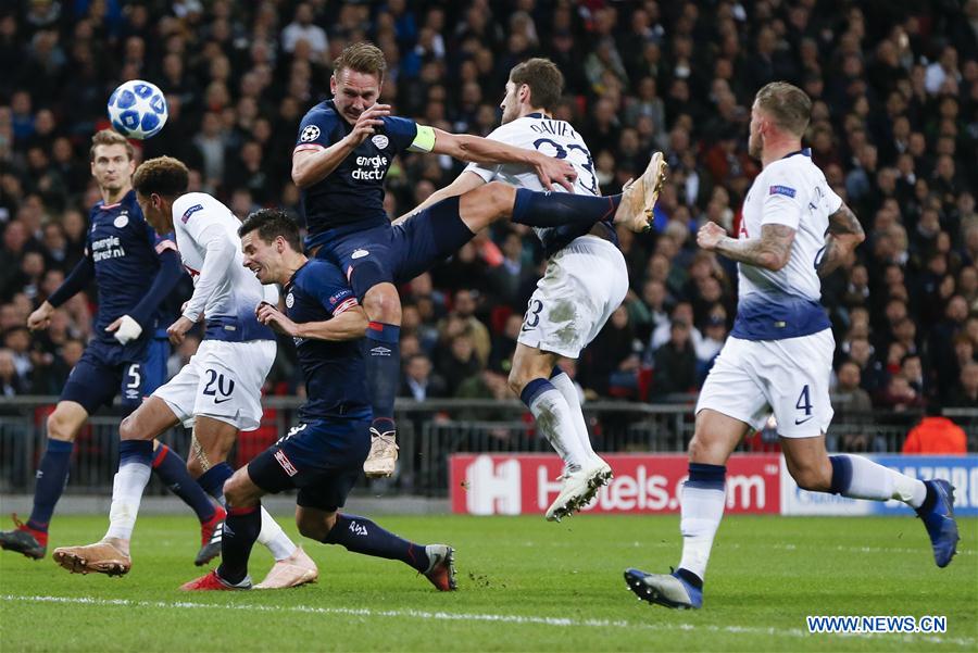 (SP) BRITAIN-LONDON-FOOTBALL-CHAMPIONS LEAGUE-HOTSPUR VS EINDHOVEN