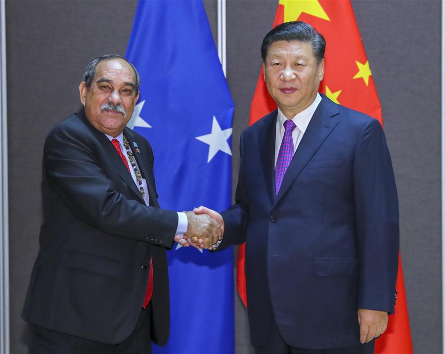 PAPUA NEW GUINEA-CHINA-XI JINPING-LEADERS OF PACIFIC ISLAND NATIONS-MEETING 