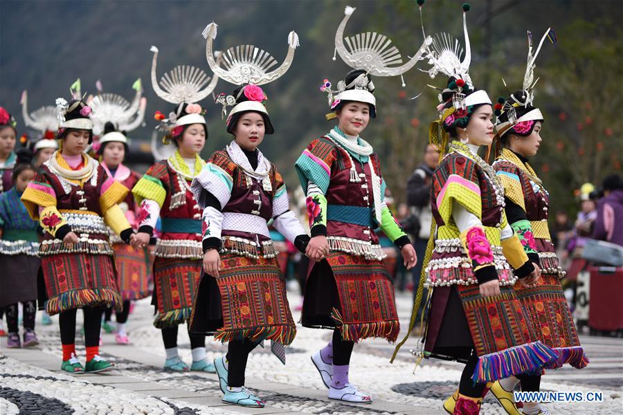 CHINA-GUIZHOU-ETHNIC MIAO-FANGU FESTIVAL-DRUMMING CELEBRATION(CN)