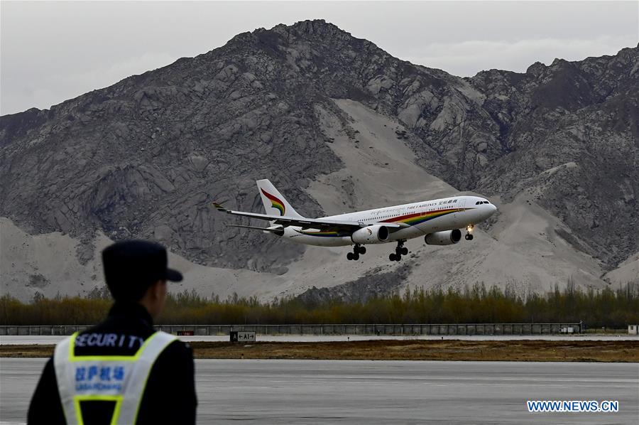 CHINA-LHASA-HELSINKI-INTERCONTINENTAL AIR ROUTE-LAUNCH (CN)