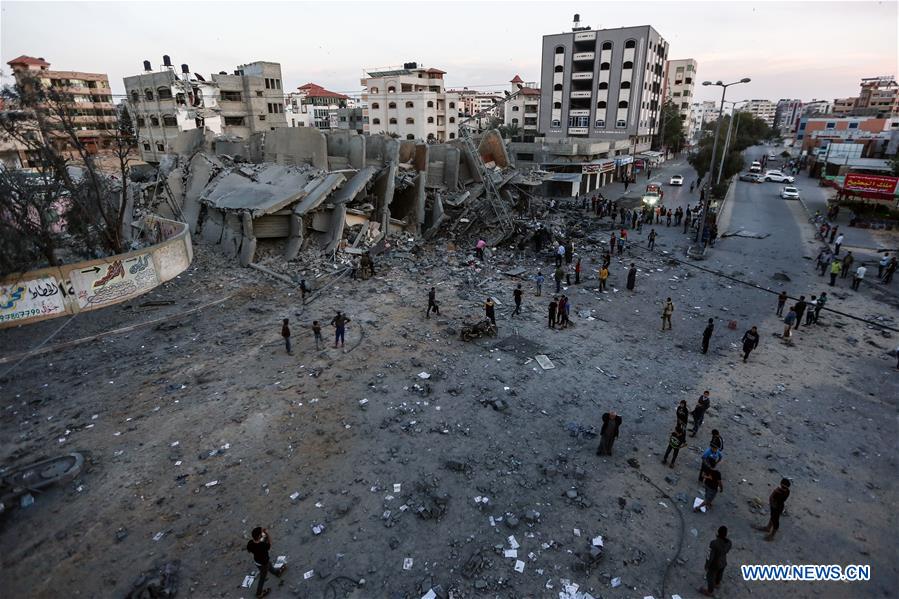 MIDEAST-GAZA-AIRSTRIKES