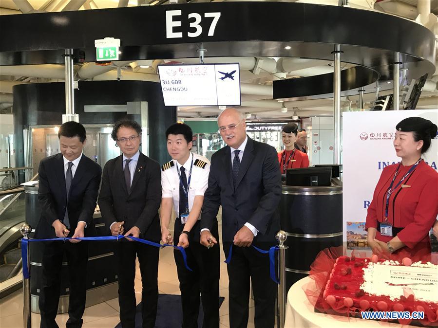 ITALY-ROME-CHINA'S CHENGDU-DIRECT FLIGHT