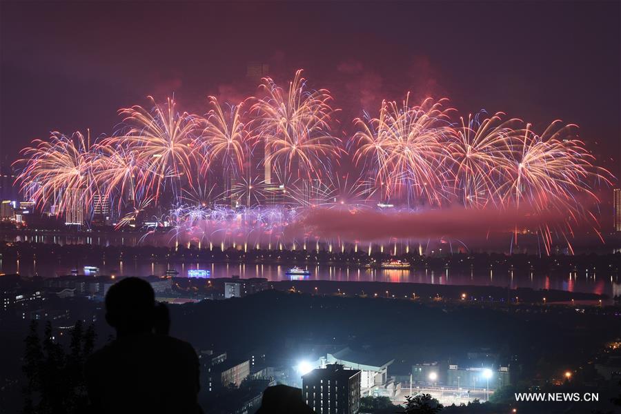 CHINA-HUNAN-CHINA-AFRICAN ECONOMIC AND TRADE EXPO-FIREWORKS(CN)