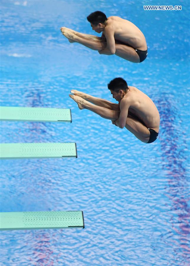 (SP)SOUTH KOREA-GWANGJU-FINA WORLD CHAMPIONSHIPS-DIVING-MEN'S 3M SYNCHRO SPRINGBOARD