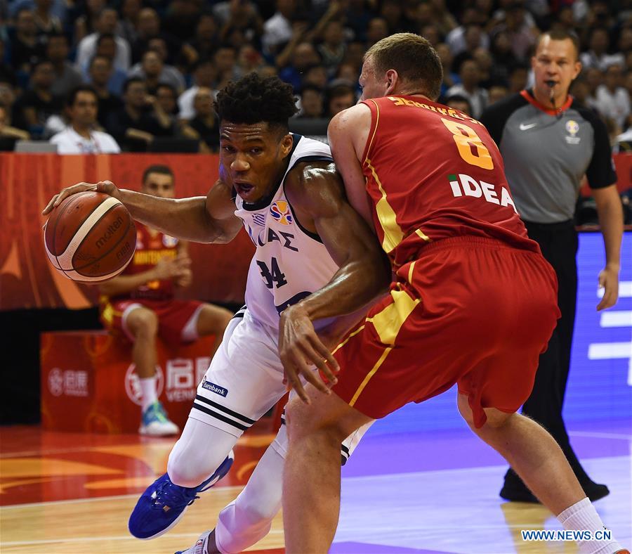 (SP)CHINA-NANJING-BASKETBALL-FIBA WORLD CUP-GROUP F-GREECE VS MONTENEGRO (CN)