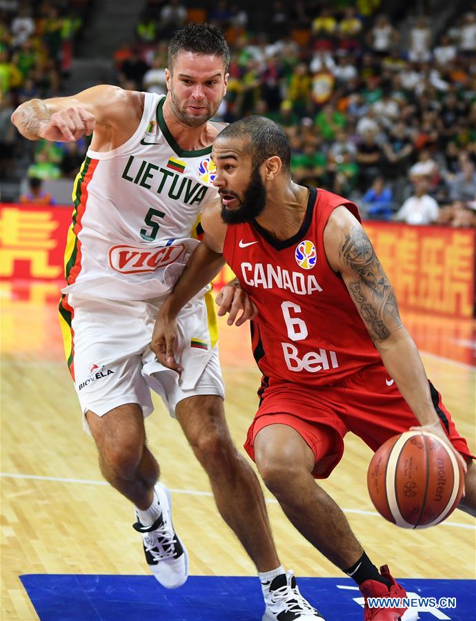 (SP)CHINA-DONGGUAN-BASKETBALL-FIBA WORLD CUP-GROUP H-LITHUANIA VS CANADA (CN)