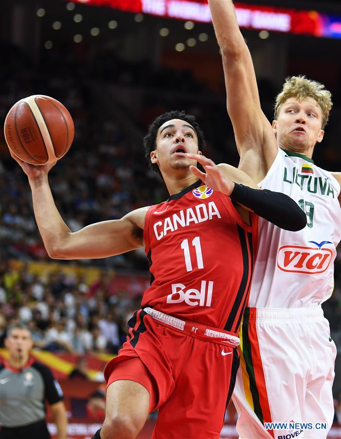 (SP)CHINA-DONGGUAN-BASKETBALL-FIBA WORLD CUP-GROUP H-LITHUANIA VS CANADA (CN)