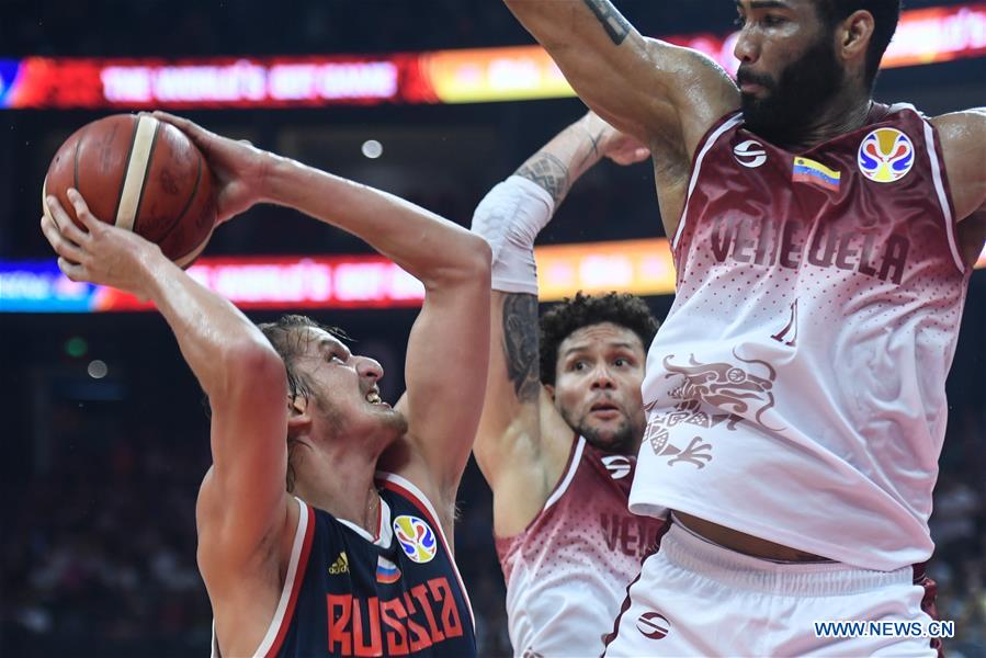 (SP)CHINA-FOSHAN-BASKETBALL-FIBA WORLD CUP-GROUP I-VEN VS RUS(CN)