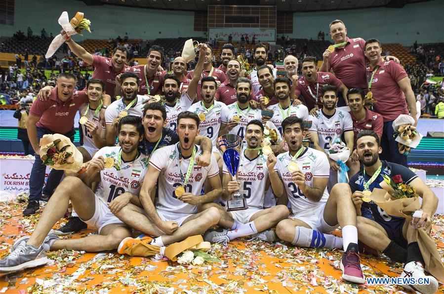 (SP)IRAN-TEHRAN-VOLLEYBALL-ASIAN MEN'S CHAMPIONSHIP-AWARDING CEREMONY