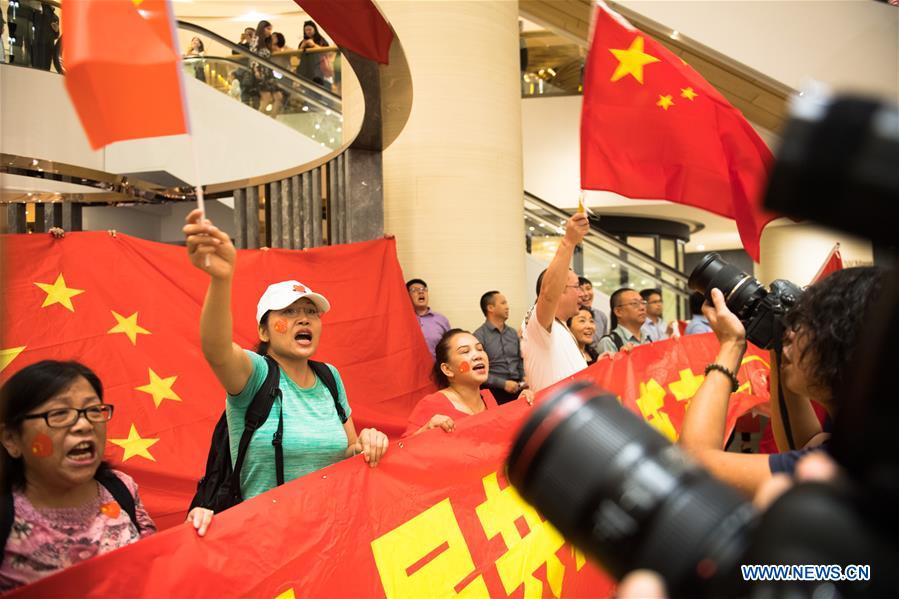 CHINA-HONG KONG-PATRIOTIC FLASH MOB (CN)