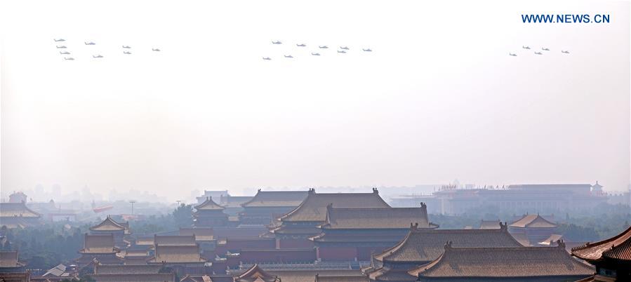  (PRC70Years) XINHUA PHOTOS OF THE DAY