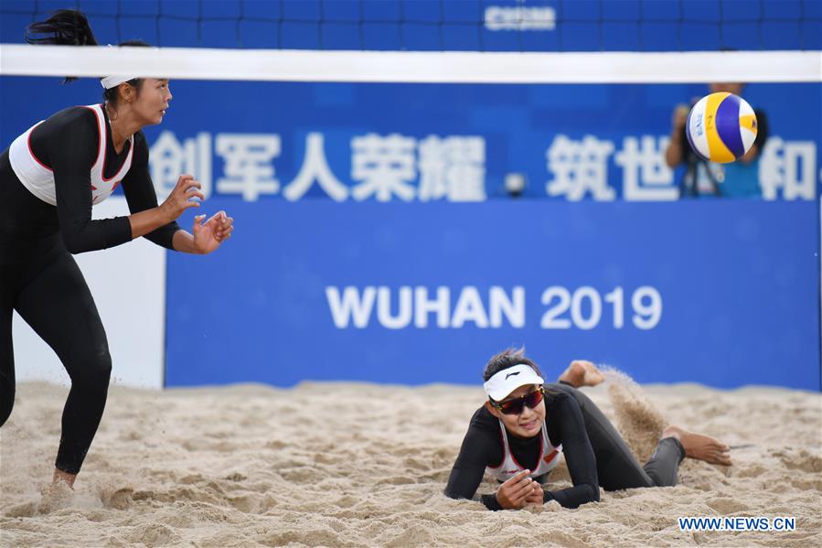 (SP)CHINA-WUHAN-7TH MILITARY WORLD GAMES-BEACH VOLLEYBALL