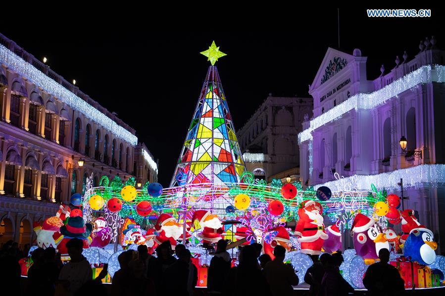 CHINA-MACAO-SENADO SQUARE-FESTIVE LIGHTS-CHRISTMAS-NEW YEAR (CN)