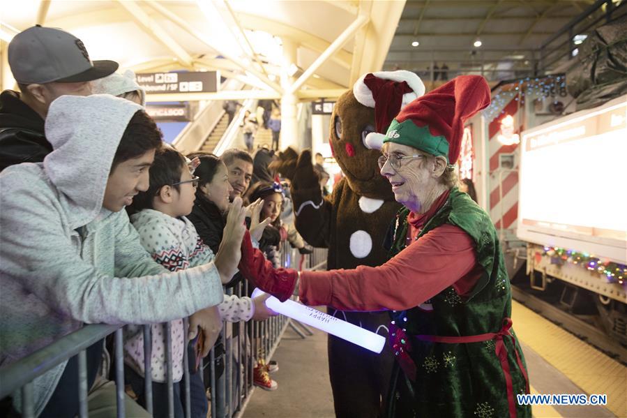 U.S.-SAN FRANCISCO-MILLBRAE-CHRISTMAS TRAIN