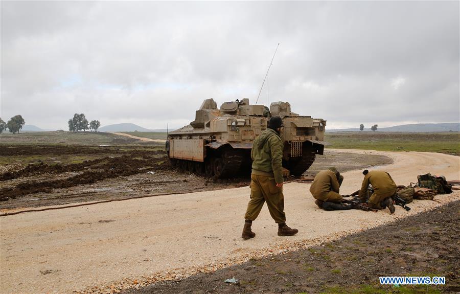 MIDEAST-GOLAN HEIGHTS-ISRAELI TROOPS