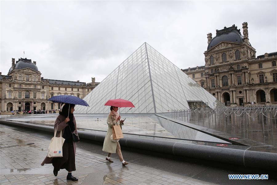 FRANCE-PARIS-LOUVRE MUSEUM-CORONAVIRUS-CLOSE