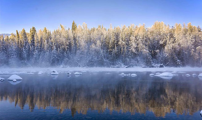 Kanas attracts visitors in winter with snow scenery in NW China's Xinjiang