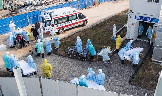 Newly-built hospital in Wuhan accepts patients infected with coronavirus