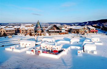 Scenery of Beiji Village in Mohe, China's northernmost city