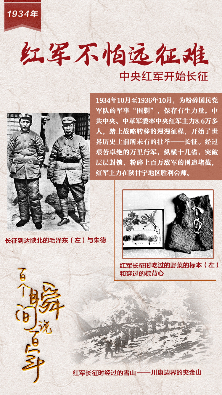 1934，红军不怕远征难