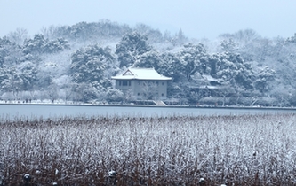 一夜风雪 杭州西湖美如画